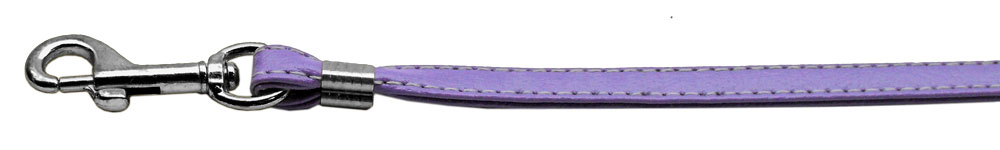 Flat Plain Leashes Purple Silver Hardware